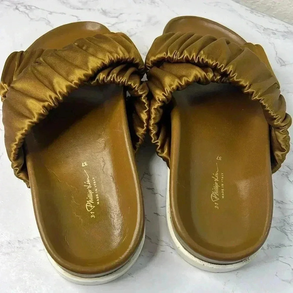 3.1 Phillip Lim Crossover Strap Pool Slides Size 6/37 - Picture 7 of 15